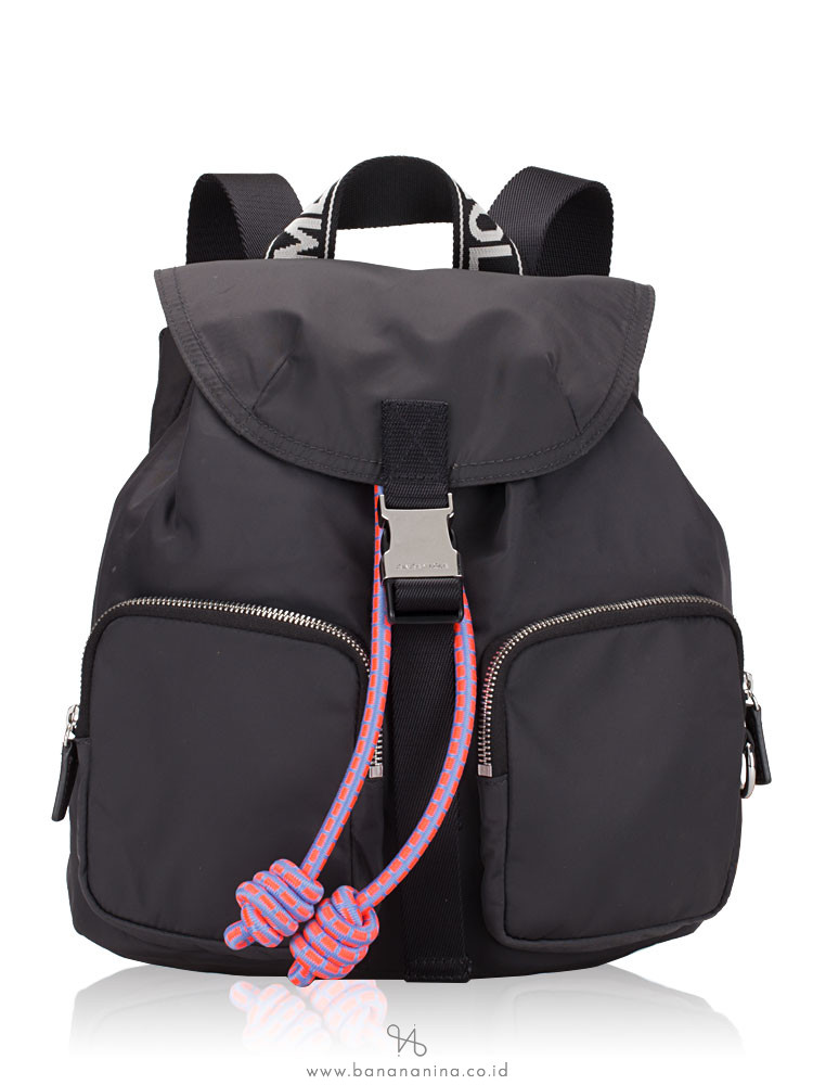 BIMBA Y LOLA Pocket Nylon Backpack Black