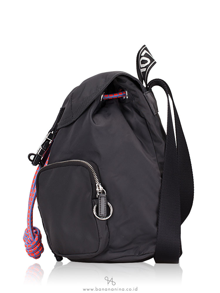 BIMBA Y LOLA Pocket Nylon Backpack Black