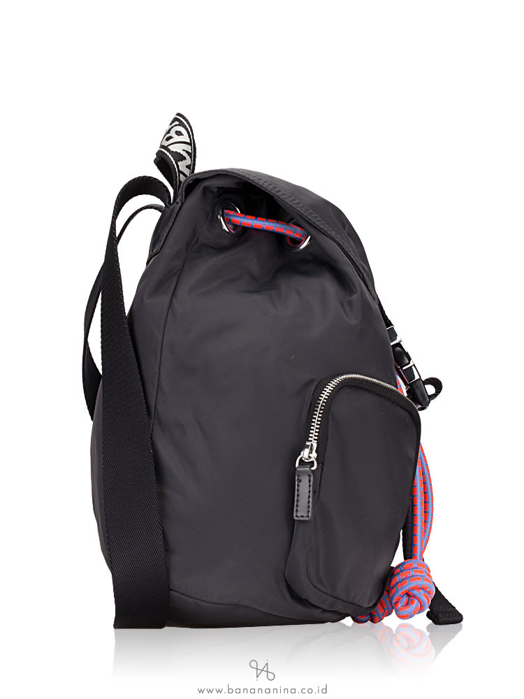 BIMBA Y LOLA Pocket Nylon Backpack Black