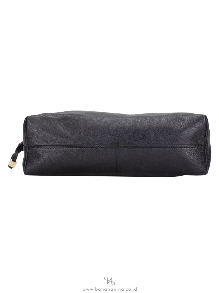 TORY BURCH Marion Chain Shoulder Slouchy Tote Black