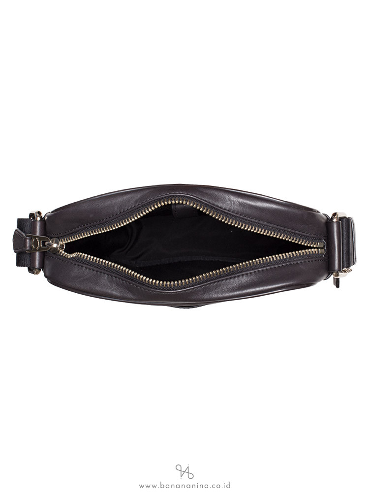 COACH Men 54788 Charles Signature Flight Messenger Mahogany Black