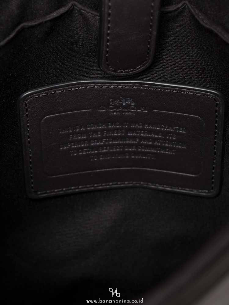 COACH Men 54788 Charles Signature Flight Messenger Mahogany Black