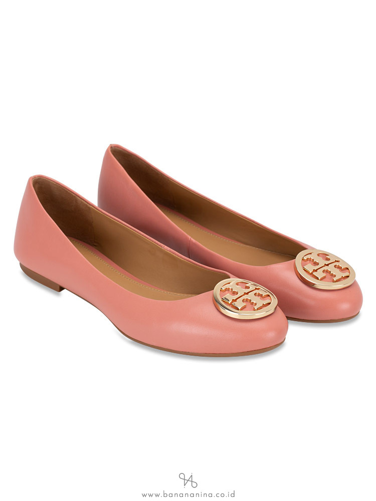 TORY BURCH Benton Leather Flats Tramonto Sz 7.5
