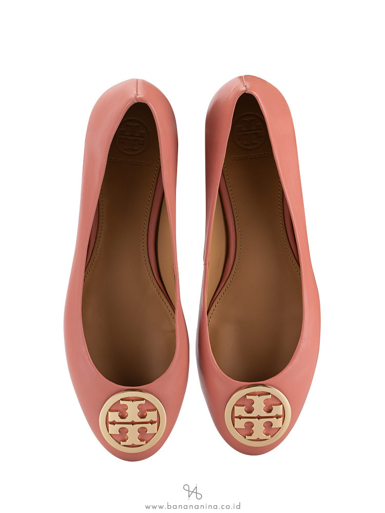 TORY BURCH Benton Leather Flats Tramonto Sz 7.5