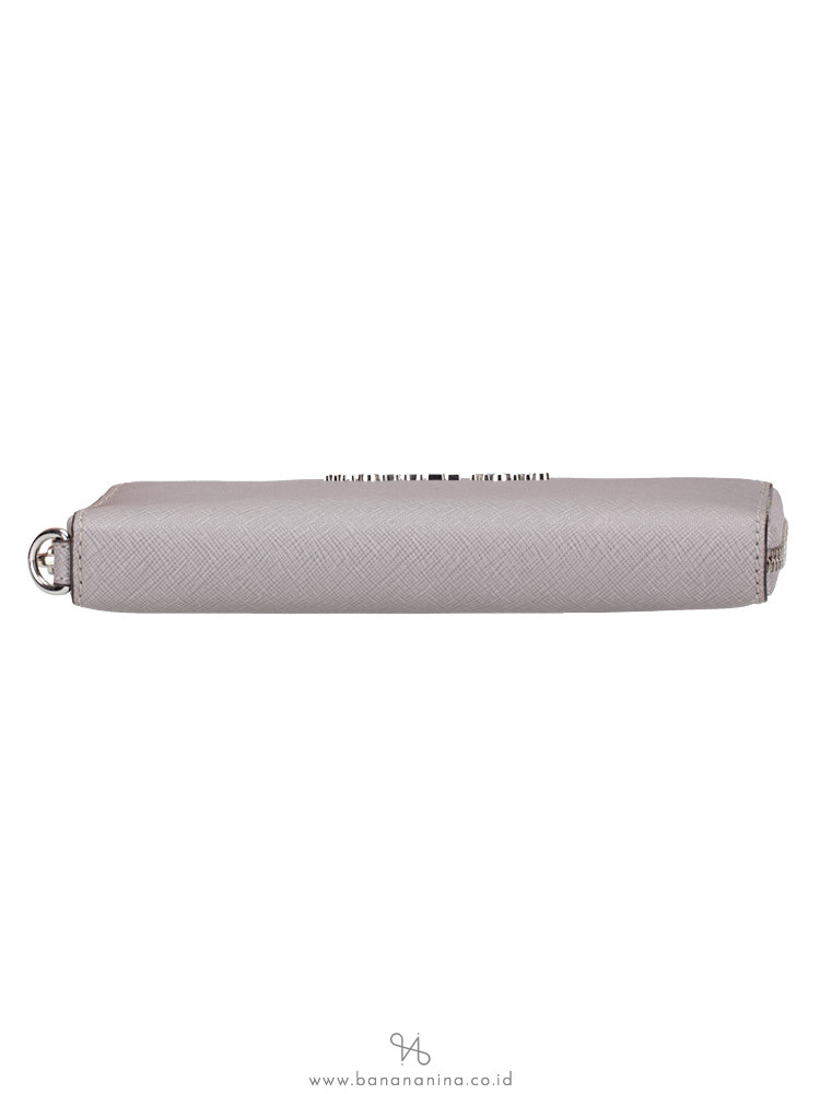 MICHAEL KORS Jet Set Multifunction Large Wristlet Pearl Grey
