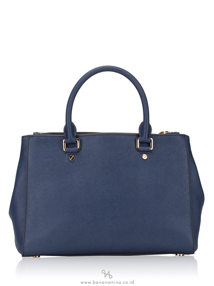 MICHAEL KORS Sutton Medium Satchel Navy