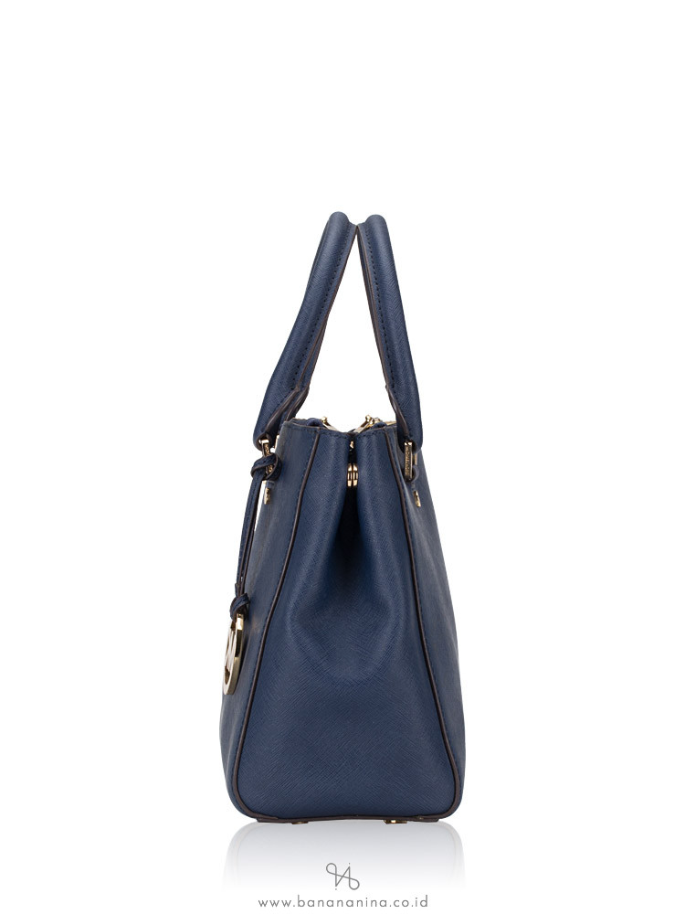 MICHAEL KORS Sutton Medium Satchel Navy