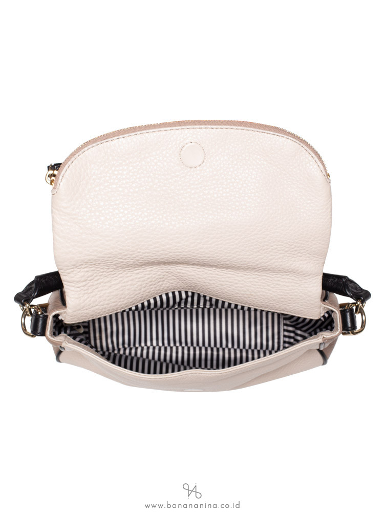 KATE SPADE Cobble Hill Small Devin Pebble Taupe Black
