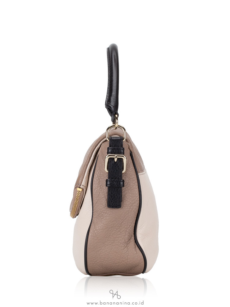 KATE SPADE Cobble Hill Small Devin Pebble Taupe Black
