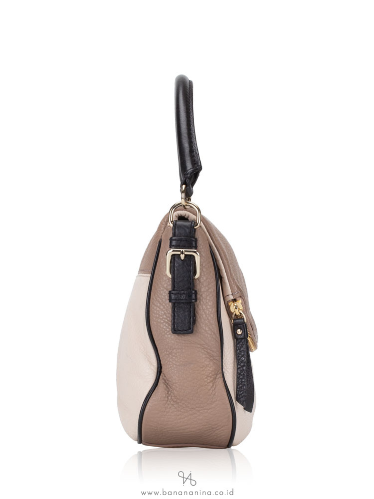 KATE SPADE Cobble Hill Small Devin Pebble Taupe Black