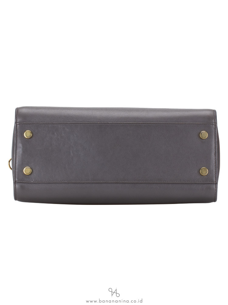 YSL Monogram Small Cabas Fog Grey
