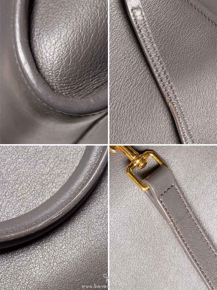 YSL Monogram Small Cabas Fog Grey