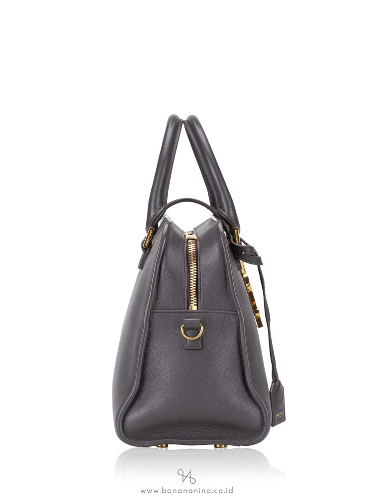 YSL Monogram Small Cabas Fog Grey