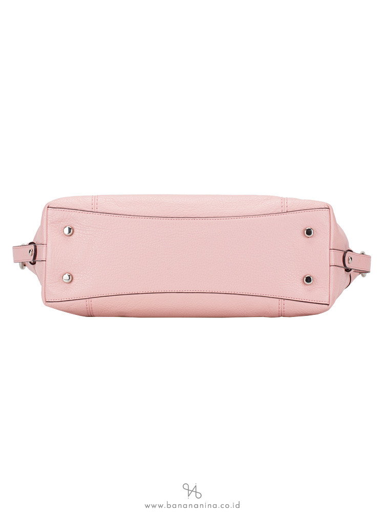 COACH 59325 Pebble Lenox Leather Satchel Blush