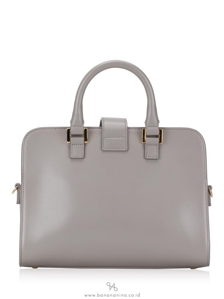 YSL Monogram Baby Cabas Fog Grey