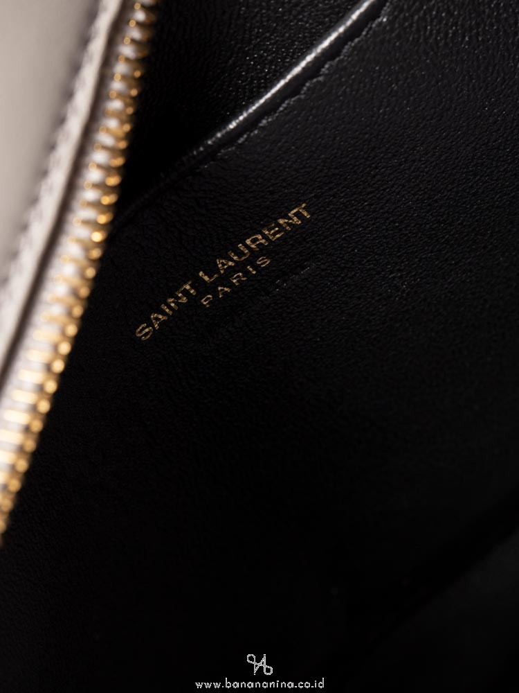 YSL Monogram Baby Cabas Fog Grey