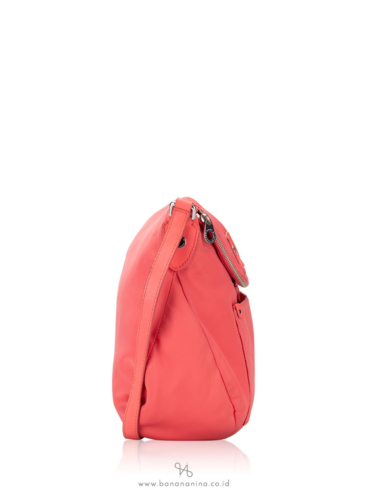 MARC JACOBS Preppy Nylon Sasha Crossbody Coral