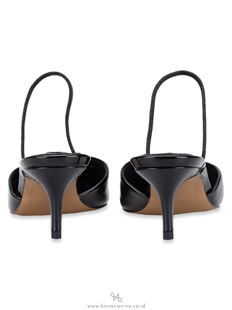 STEVE MADDEN Krisp Patent Leather Heels Black Sz 7.5