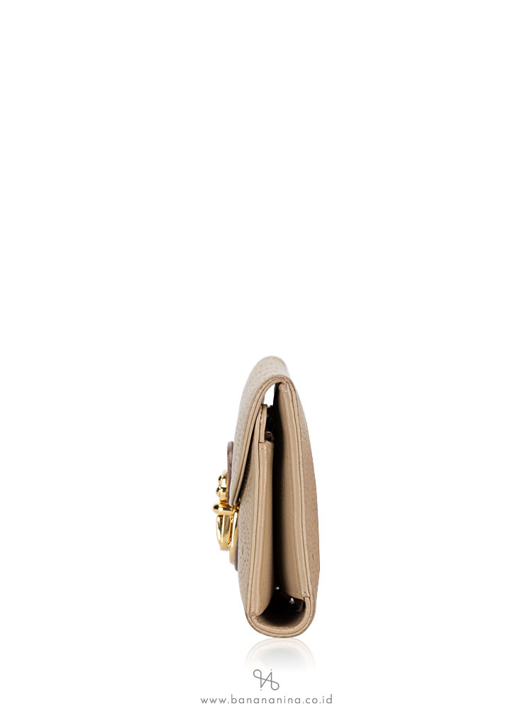 LOUIS VUITTON Monogram Mahina Amelia Beige