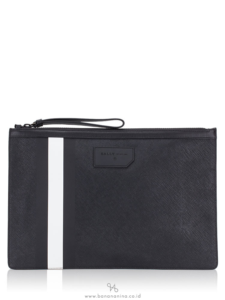 BALLY Men Bollis Large Clutch Black