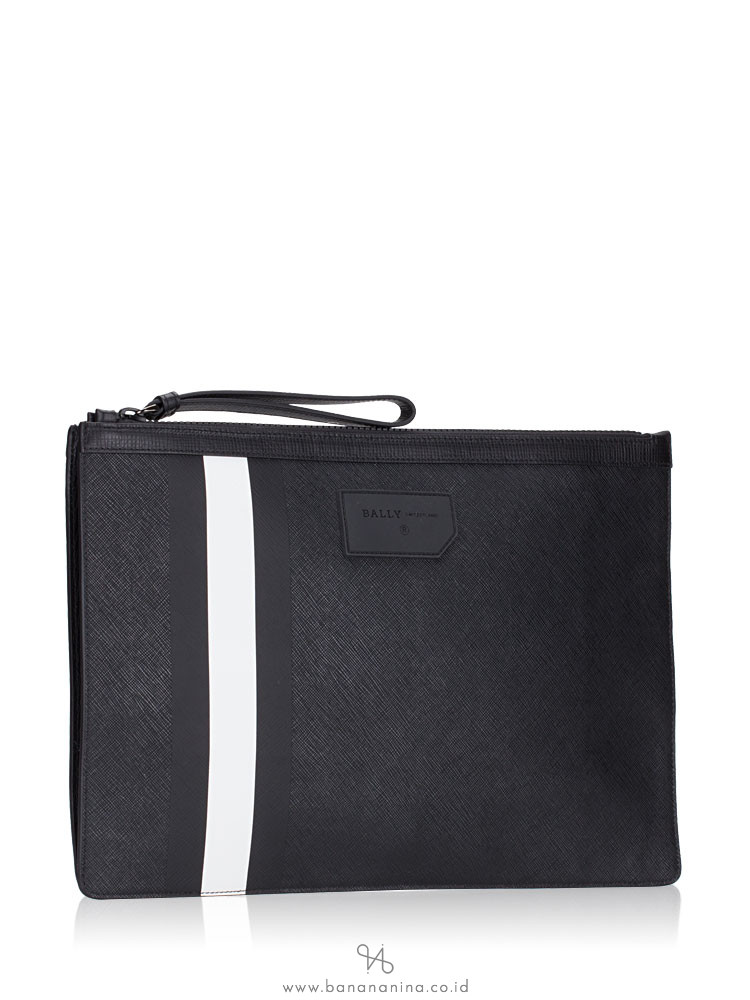 BALLY Men Bollis Large Clutch Black