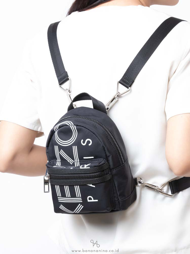 KENZO Logo Mini Backpack Black