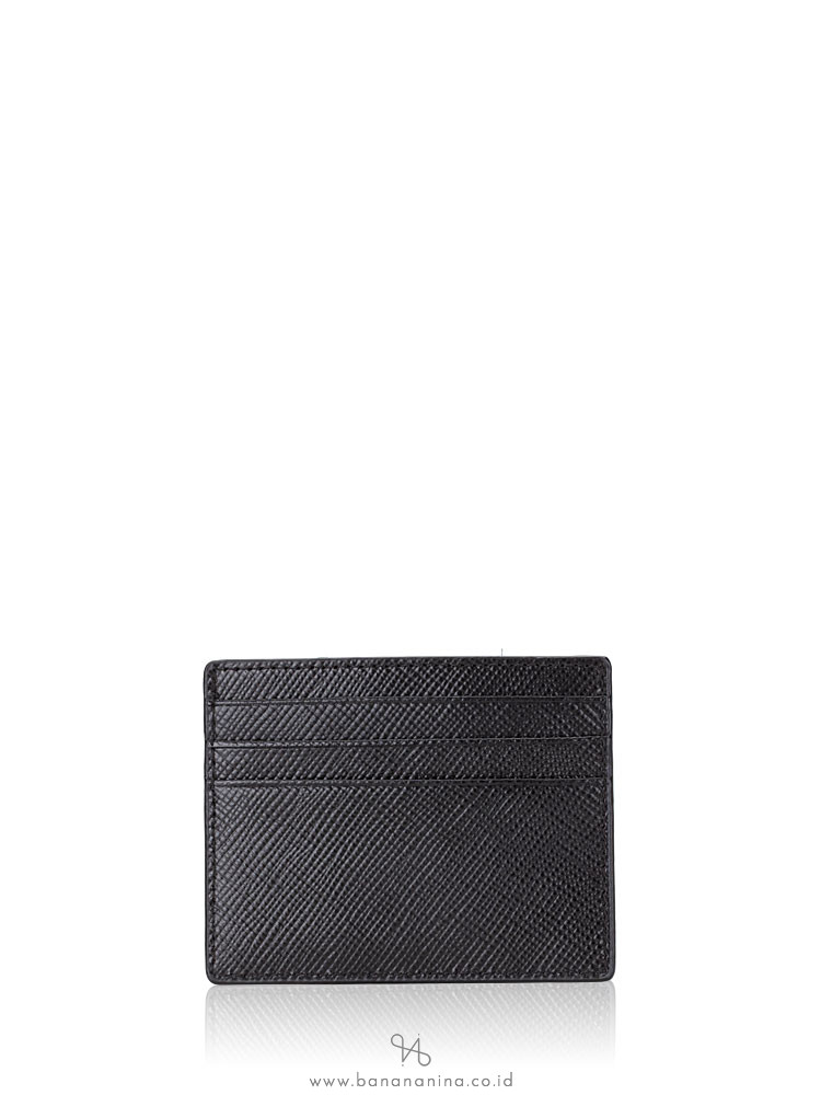 MICHAEL KORS Harrison Saffiano Tall Card Case Black