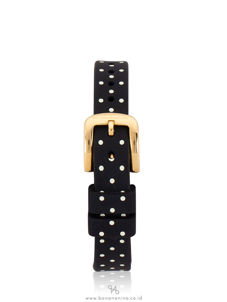 KATE SPADE KSW1355 Park Row Silicon Strap Watch Black
