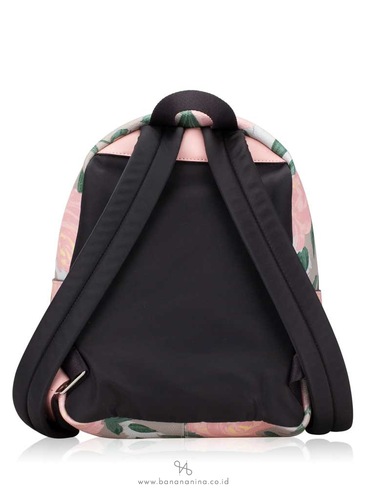 COACH 25869 Camo Rose Mini Charlie Backpack Blush Multi