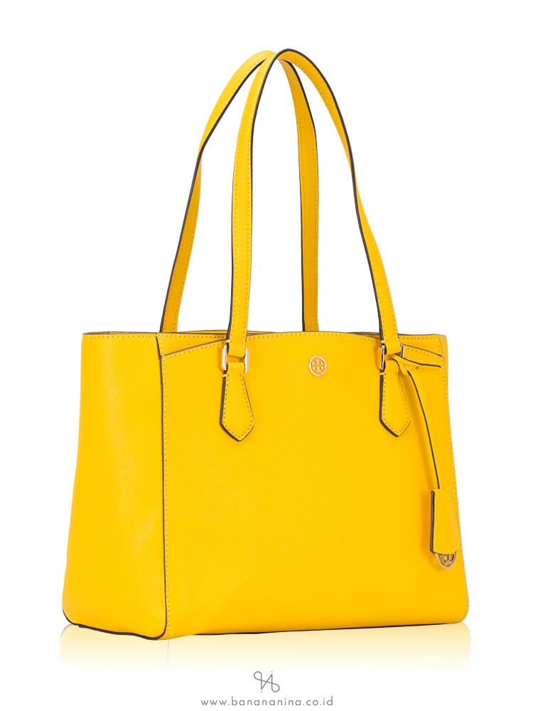 TORY BURCH Robinson Small Tote Lemon Drop