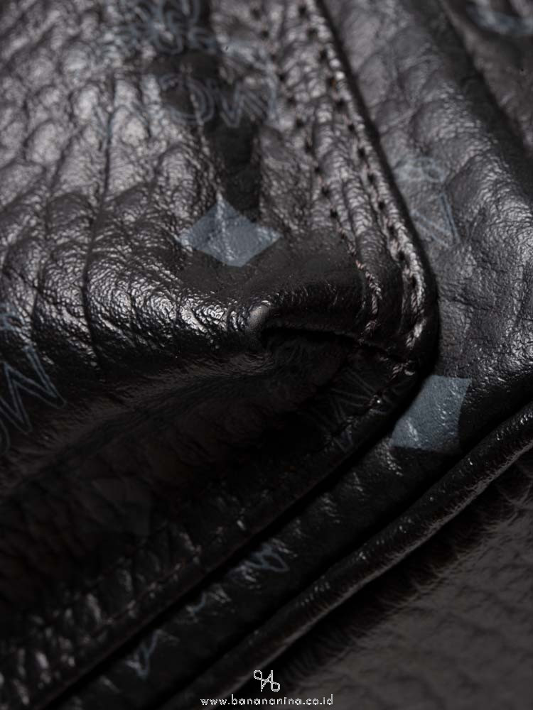 MCM Visetos Stark Mini Backpack Black