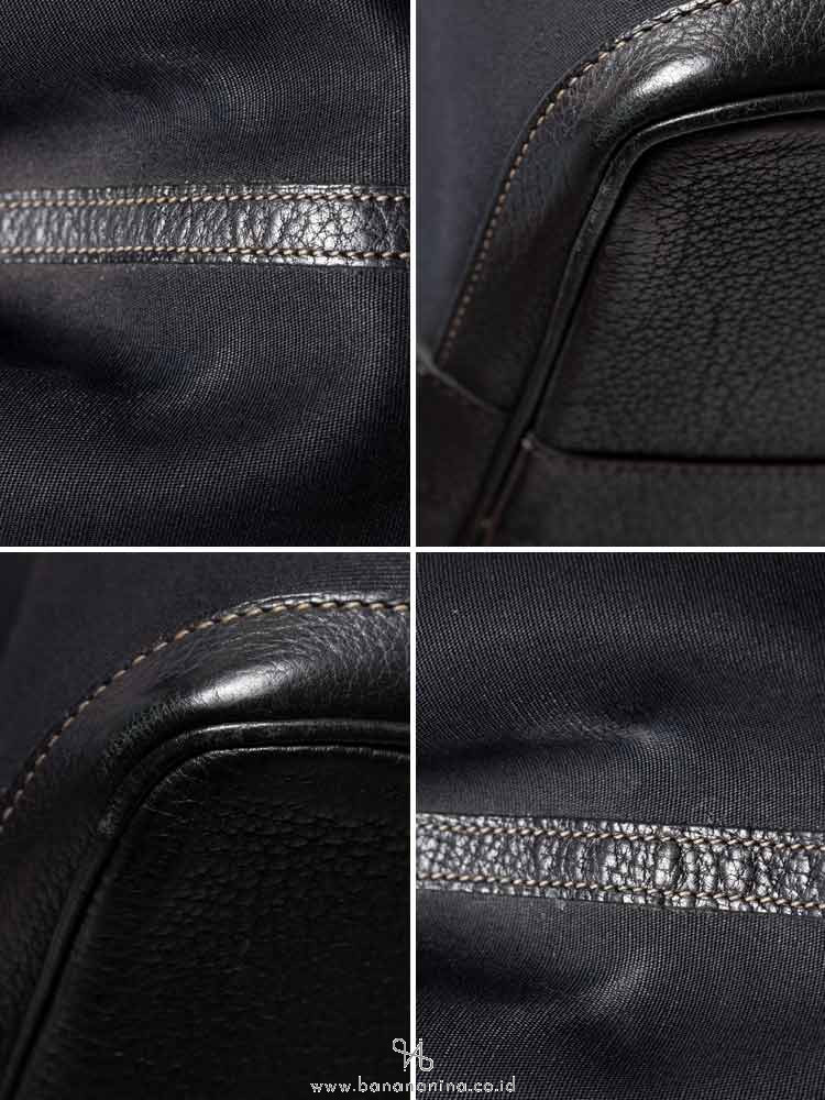 HERMES Toile Negonda Garden Party Tote 36 Black