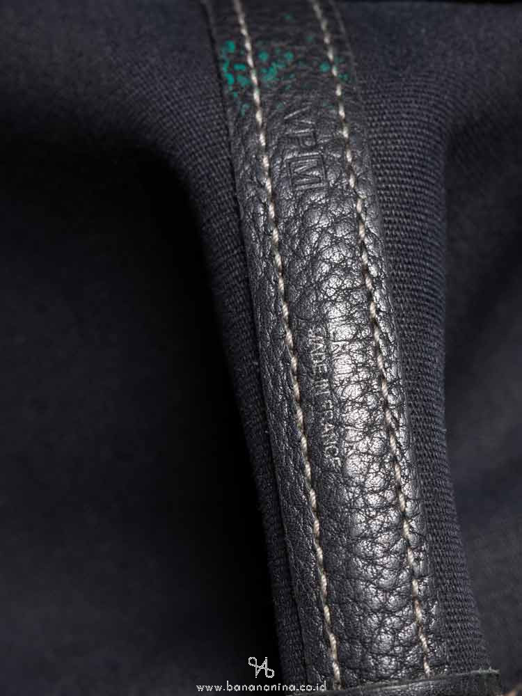 HERMES Toile Negonda Garden Party Tote 36 Black