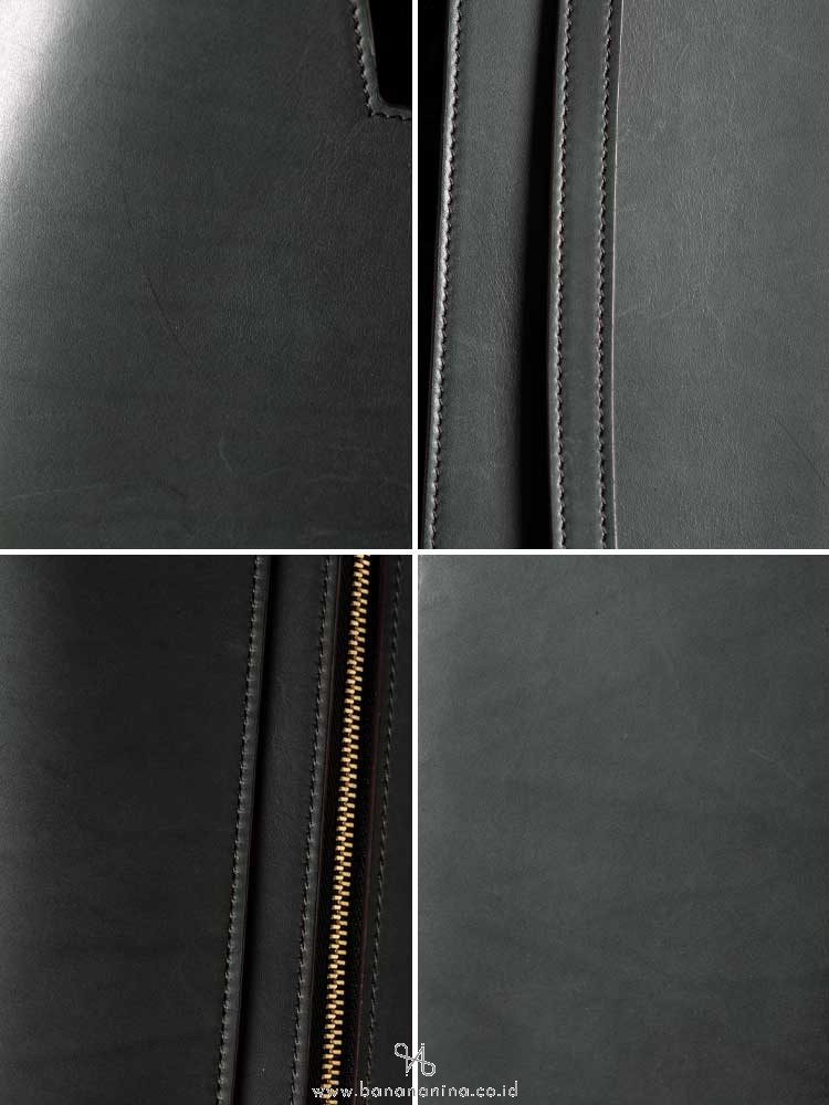 CELINE Suede Mini Belt Bag Dark Green