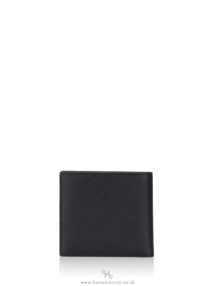 BALLY Men Brasai Classic Bifold Wallet Black Red
