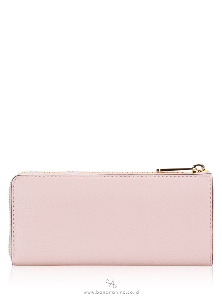 MICHAEL KORS Jet Set Travel Large Three Quarter Zip Wallet Blossom