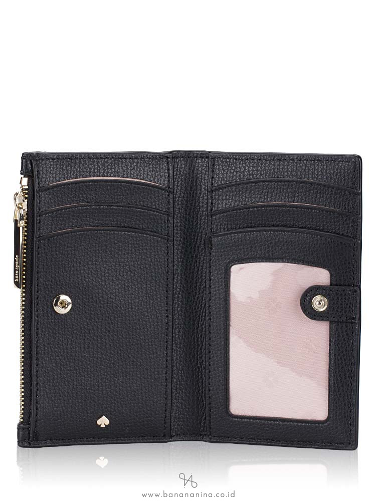 KATE SPADE Sylvia Small Slim Bifold Wallet Black