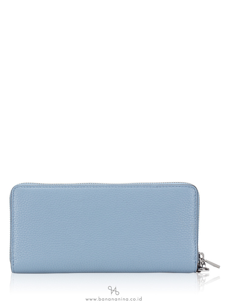 MICHAEL KORS Jet Set Leather Large Continental Wallet Powder Blue