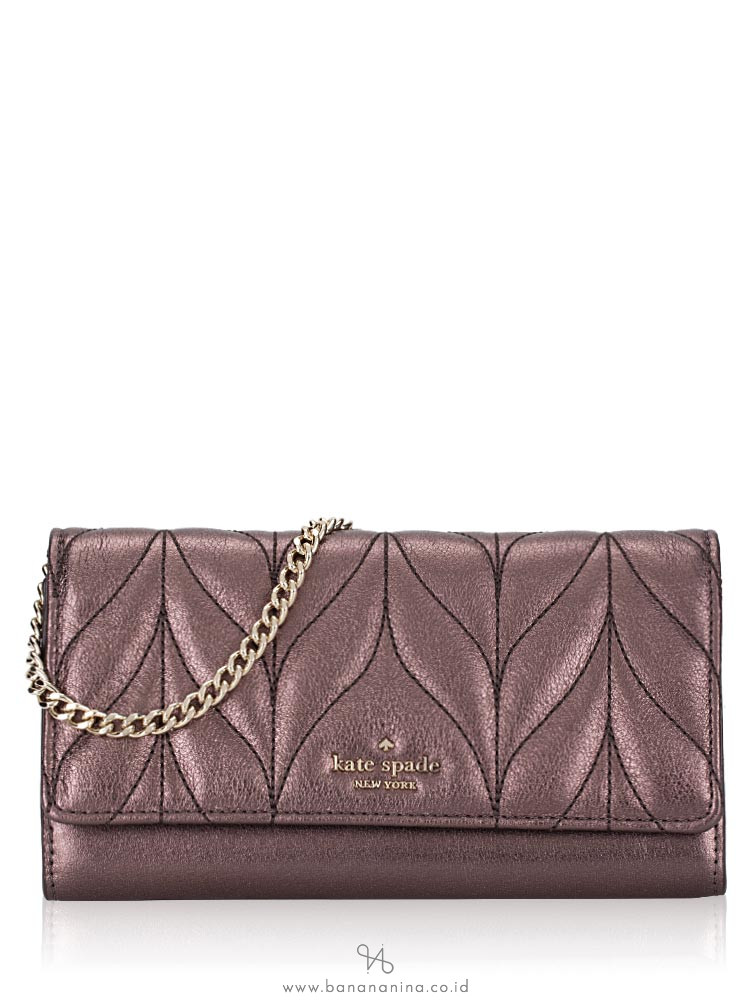 KATE SPADE Briar Lane Quilted Milou Metallic Oak