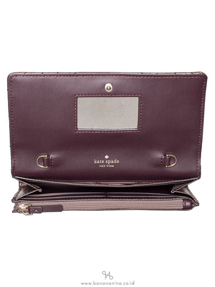 KATE SPADE Briar Lane Quilted Milou Metallic Oak
