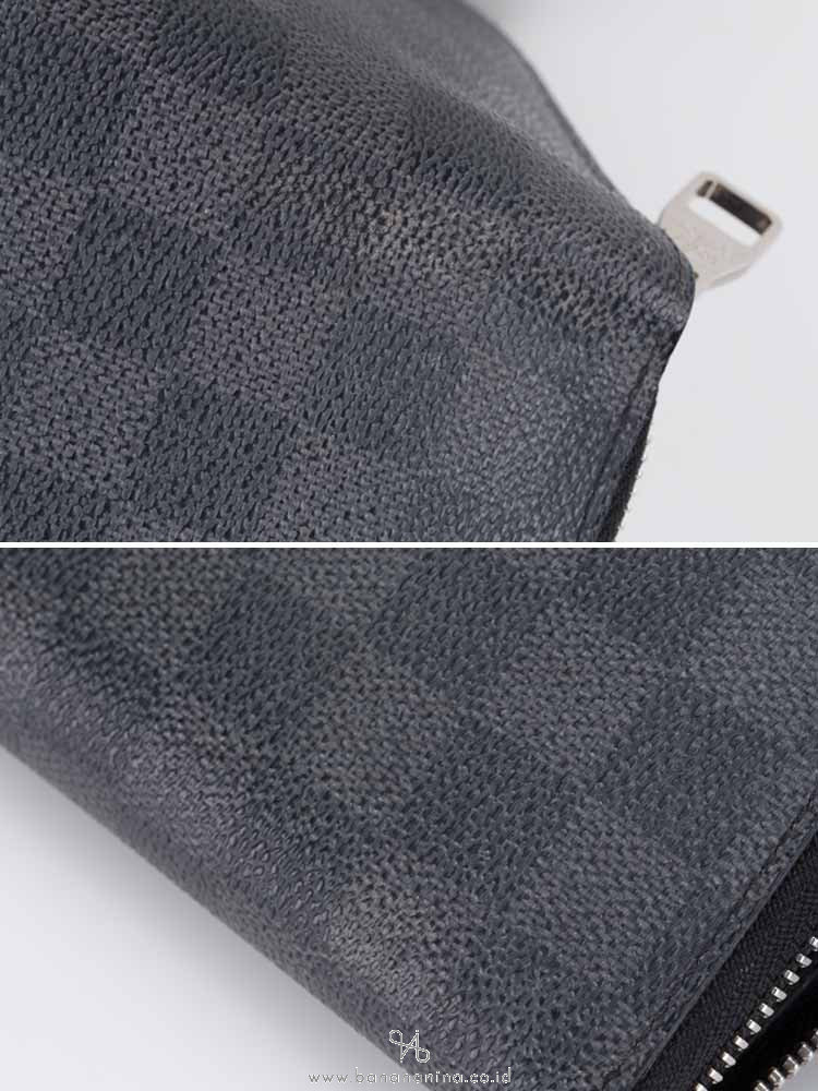 LOUIS VUITTON Damier Graphite Zippy Wallet Vertical