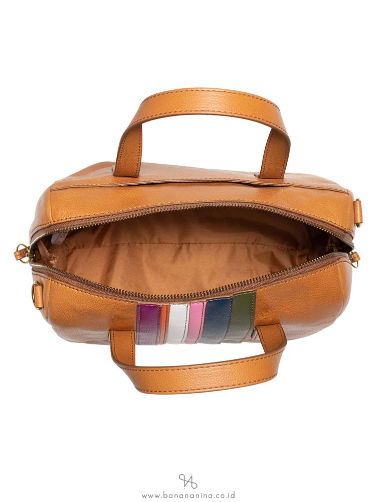 fossil sydney satchel navy multi