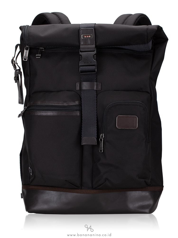 TUMI Men Cypress Roll Top Backpack Espresso