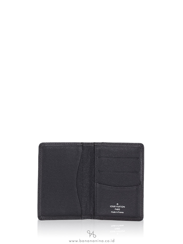 LOUIS VUITTON Taiga Pocket Organizer Noir