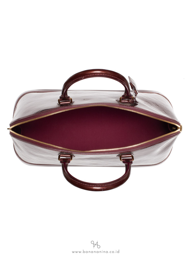 LOUIS VUITTON Monogram Vernis Alma GM Rouge Fauviste