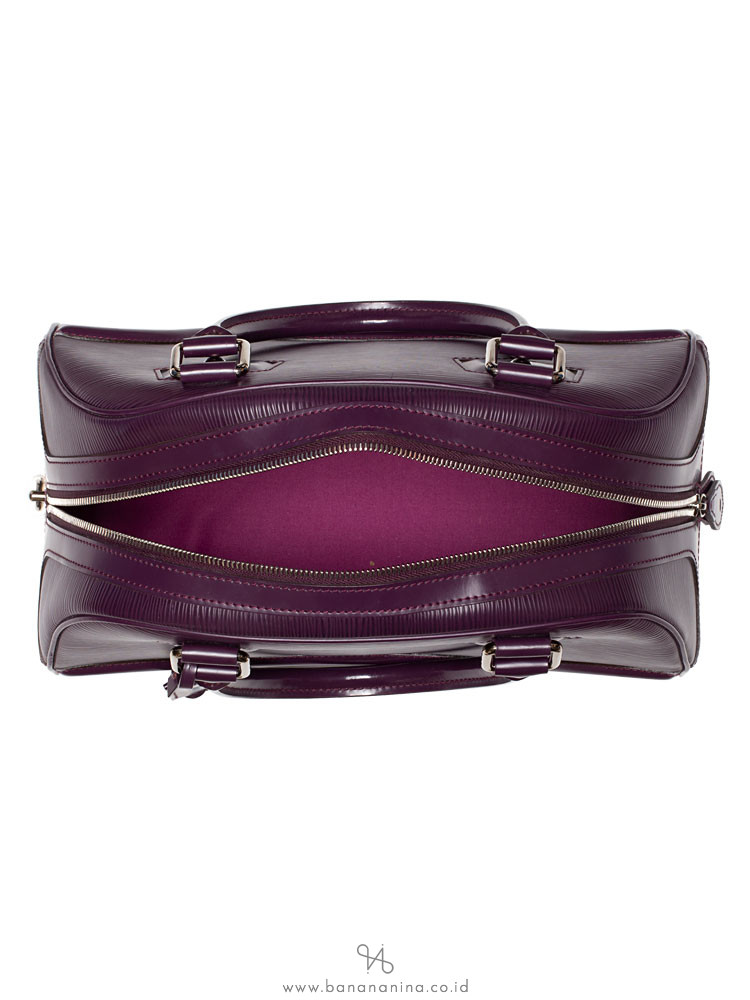 LOUIS VUITTON Epi Bowling Montaigne PM Cassis