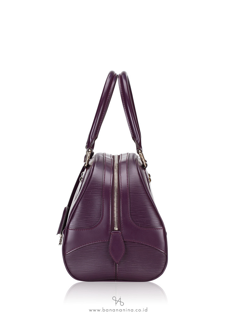LOUIS VUITTON Epi Bowling Montaigne PM Cassis