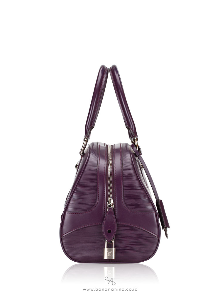 LOUIS VUITTON Epi Bowling Montaigne PM Cassis