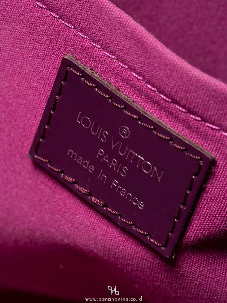 LOUIS VUITTON Epi Bowling Montaigne PM Cassis