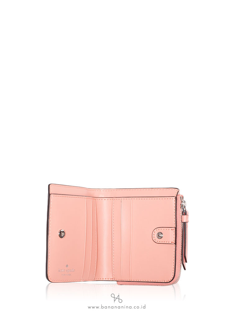 KATE SPADE Patterson Drive Small L-Zip Bifold Wallet Sunset Daze